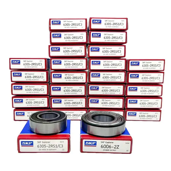 SKF 6305-2RS1/C3 & 6006-2Z High-Speed Motor Bearings In Stock